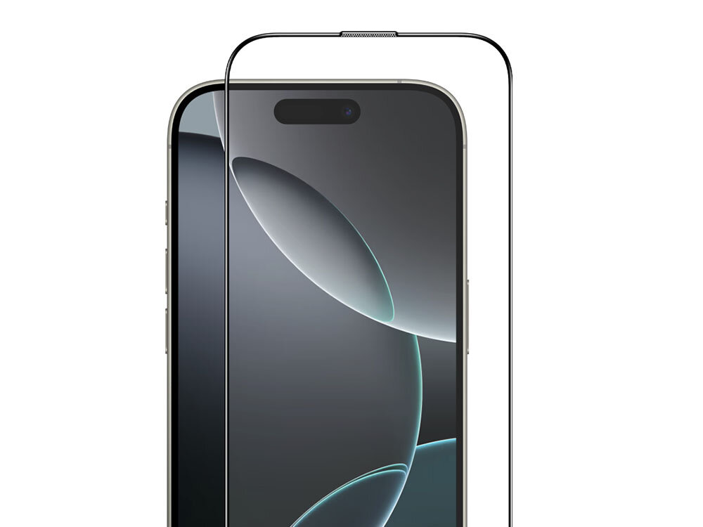 Szkło hartowane ILERA Permium Sapphire Ultra+ do Apple iPhone 16 Pro Max + szkło na obiektyw zdjęcie telefon i szkło ochronne na białym tle