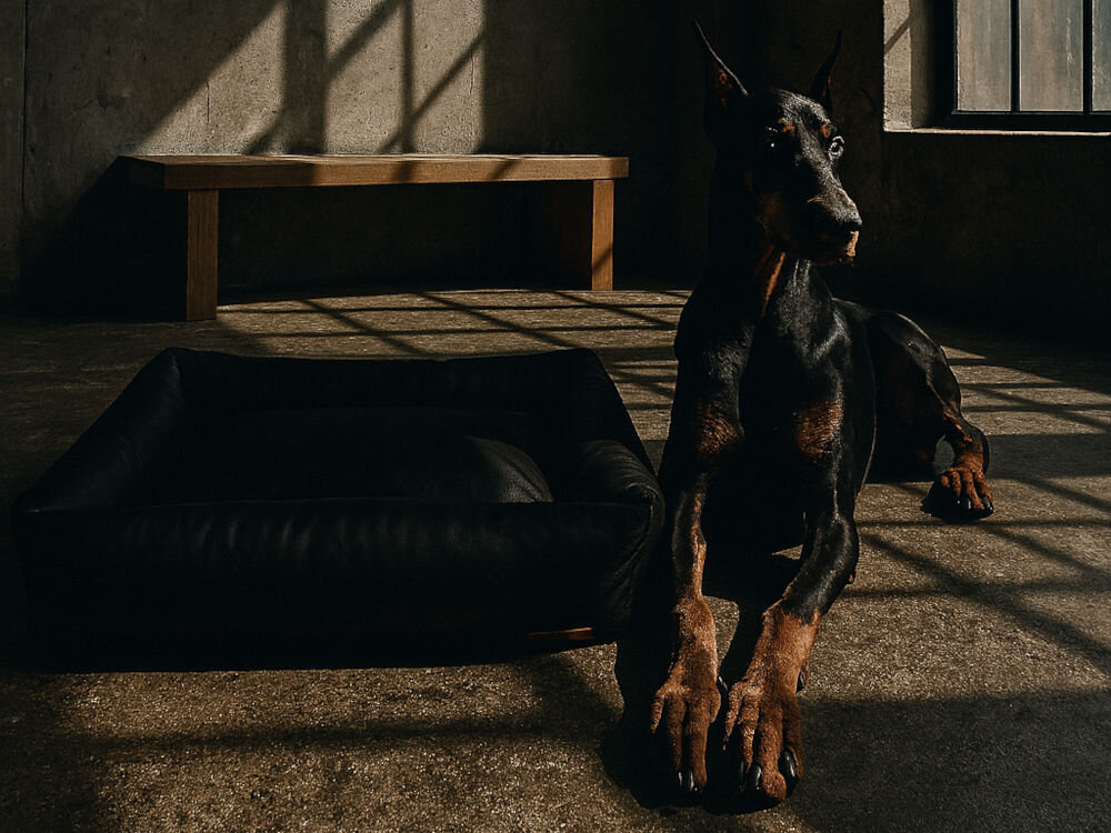 Legowisko dla psa E-DOGGY Den pies leżący na legowisku utrzymanie czystości łatwe czyszczenie