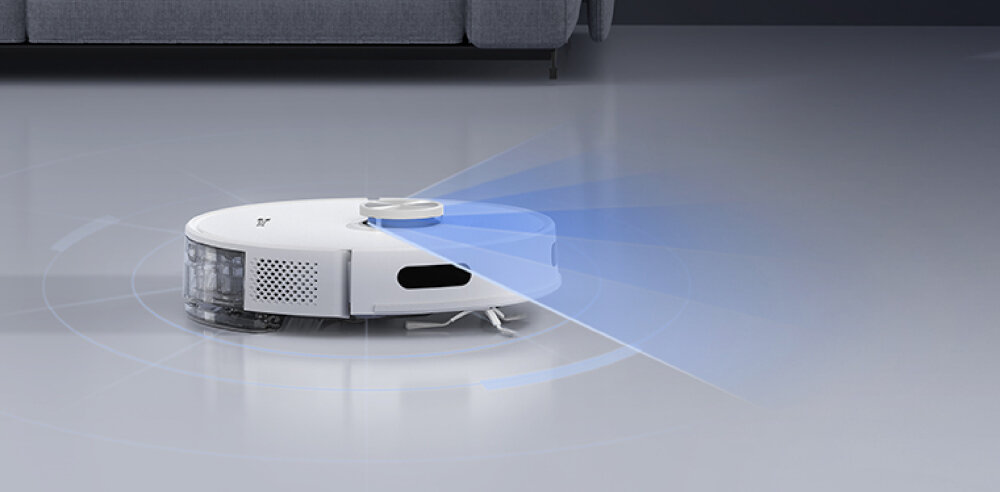 Robot sprzątający EZVIZ RE5 Plus laser LDS LiDAR wykrywanie spadki omijanie przeszkody rozpoznawanie dywany