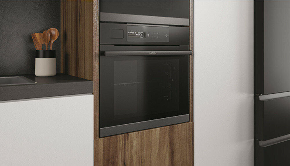 HAIER-HWO60SM5T9BH nowoczesny wyświetlacz zarządzanie funkcje temperatura gotowanie czas