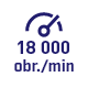 Obroty <br>max. 18 000 obr./min