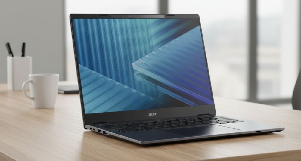 Widok z góry na klawiaturę laptopa Predator Helios Neo 16 z czterostrefowym podświetleniem RGB, kolorowe efekty świetlne, tło z dynamicznymi liniami świetlnymi