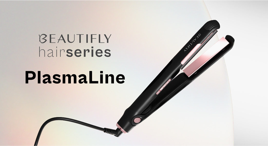Prostownica BEAUTIFLY Plasma Line 230 stopni wygląd design prezentacja wizualizacja Stylizacja w jednym ruchu