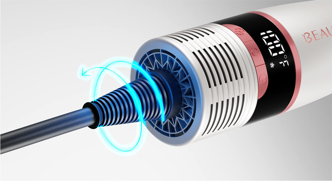 Suszarko-lokówka BEAUTIFLY Curlspin 40 mm 1400 W  Przewód 360 swoboda stylizacja