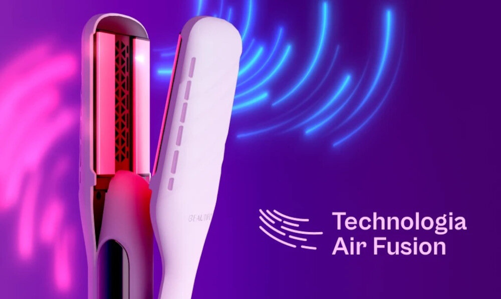 AREOPROSTOWNICA BEAUTIFLY DUALPERFECTION Technology Air Fusion  suszenie i prostowanie włosów Strumień ciepłego powietrza wzdłuż ceramicznych płytek  stylizacja