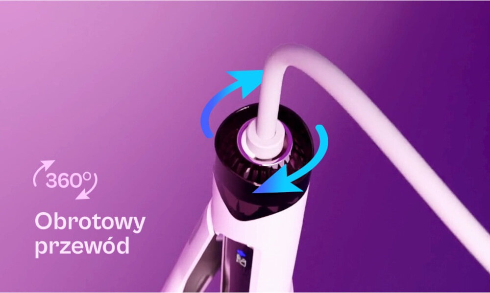AREOPROSTOWNICA BEAUTIFLY DUALPERFECTION Swoboda ruchu Obrotowy przewód 360° swoboda ruch manewrowanie stylizacja wygoda komfort