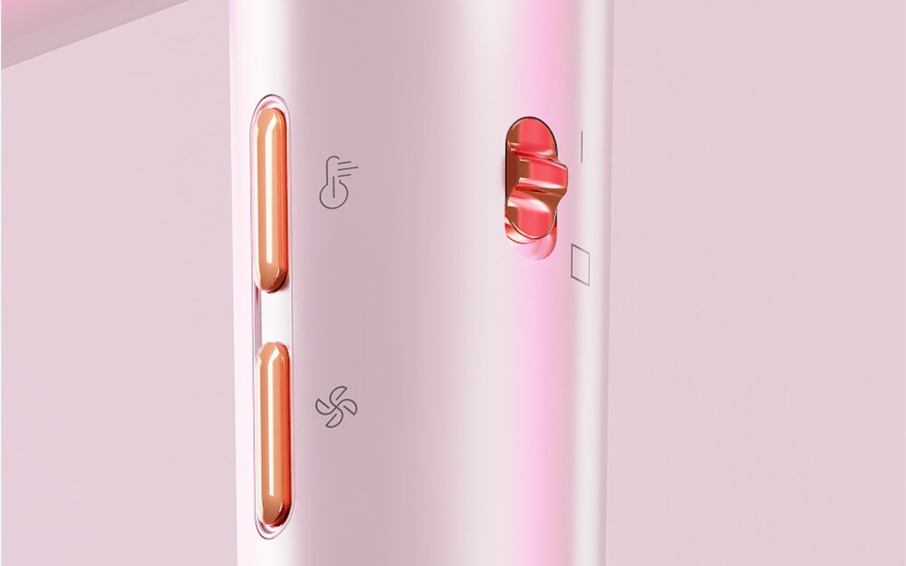 Suszarka BEAUTIFLY Candy Flow 1200W Regulacja mocy i temperatury Trzy poziomy prędkości  dostosowanie siła strumień powietrza szybkie suszenie precyzyjne modelowanie Trzy ustawienia temperatury dopasowanie stylizacja ochrona