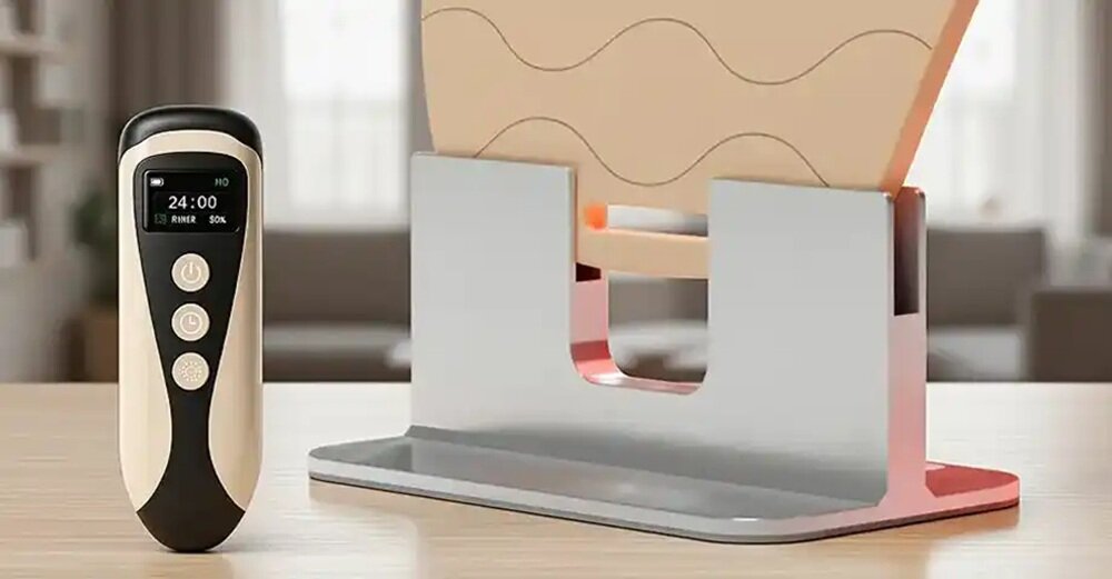 Urządzenie do terapii światłem led BEAUTIFLY Omnilight Pro bezprzewodowy pilot, prosty sposób użycia, dopasowanietrybu pracy, wbudowany wyświetlacz LED