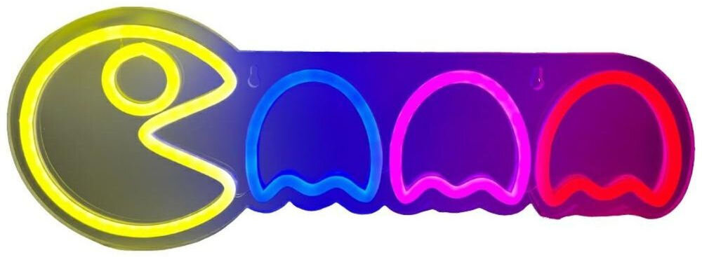Neon LED BELINE Light Pac i duszki prezentacja na białym tle, montaż USB-A 5V, kolorowe LED wymiary PVC PS montaż na ścianie energooszczędna styl wygoda