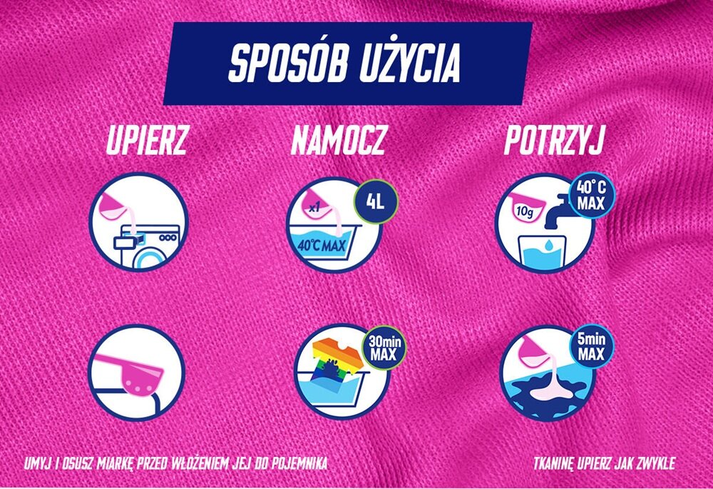 Odplamiacz do prania VANISH Oxi Action Różowy 1.4 kg oszczędność, pranie w niskich temperaturach, skuteczne pranie, oszczędność pieniędzy