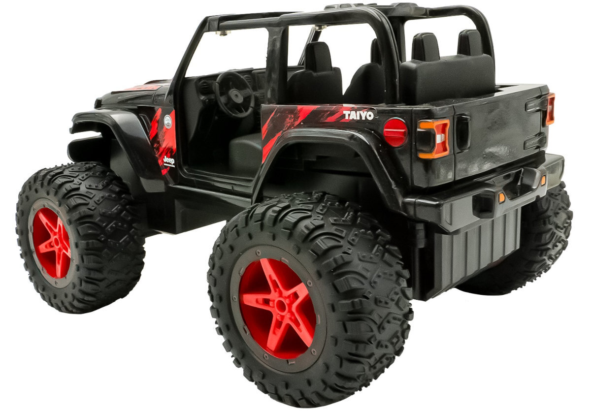 TAIYO Jeep Wrangler metalowej karoserii wytrzymałością unikalnym wyglądem wysoką dbałością o realizm zabawką gratką dla fanów motoryzacji