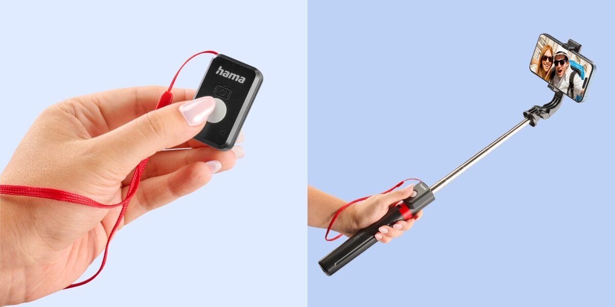 Uchwyt selfie HAMA Fancy Stand 110 II Zdalne sterowanie i ekologia