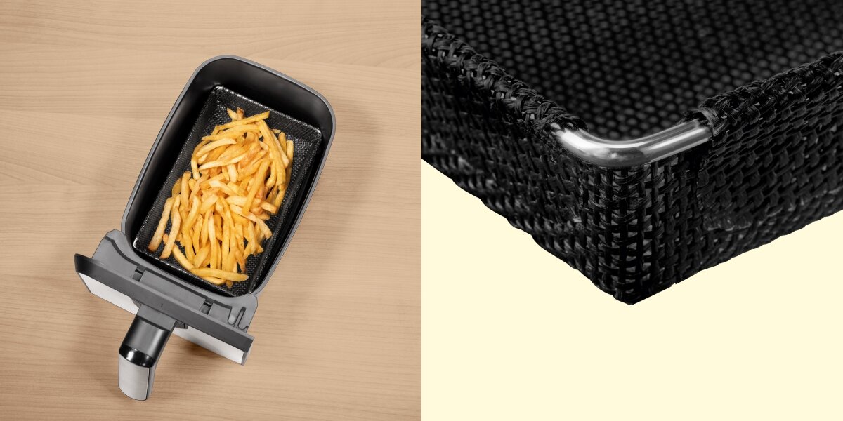 Kosz do Air Fryer XAVAX 111455 12.5 x 20 cm Czarny Łatwy w czyszczeniu