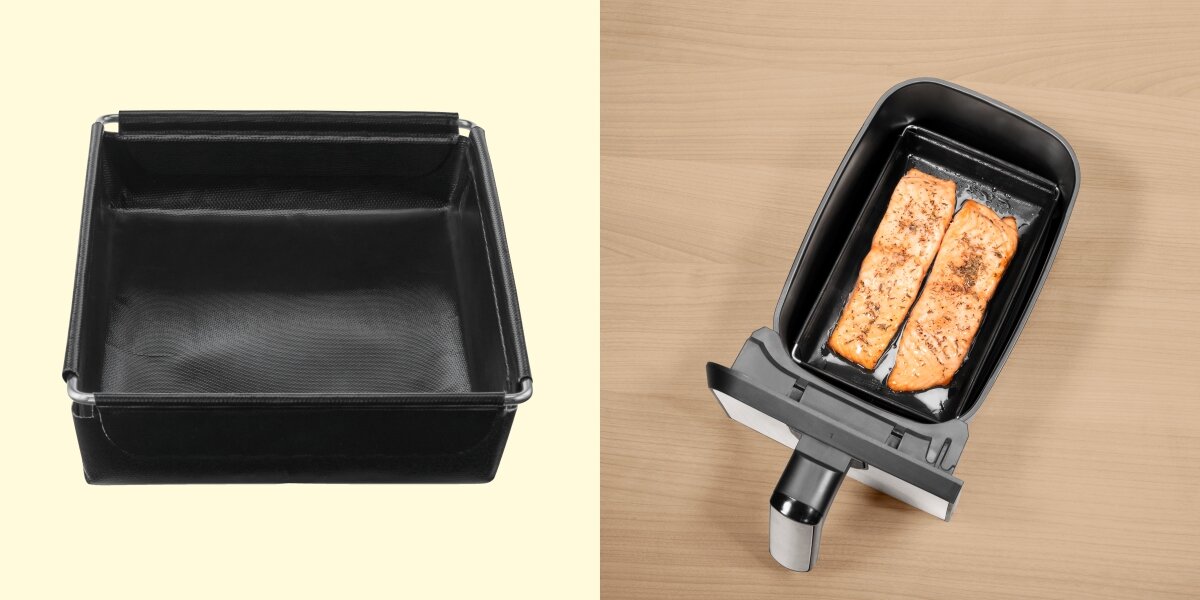 Kosz do Air Fryer XAVAX 111454 12.5 x 20 cm Czarny Trwałe i wygodne w użyciu