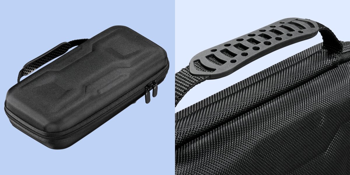 Etui HAMA Urage do Nintendo Switch 2 - Kompaktowe i gotowe do drogi, etui z uchwytem na niebieskim tle