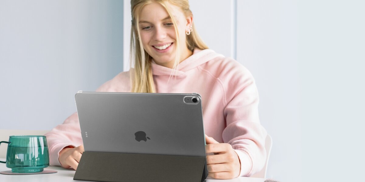 Etui na iPad Air HAMA Fold Clear - ipad w etui