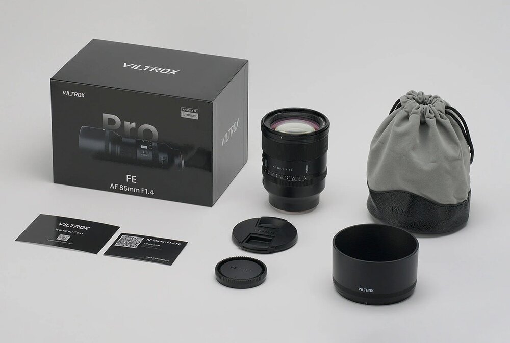 Obiektyw Viltrox AF 85mm f/1.4 Sony FE zestaw