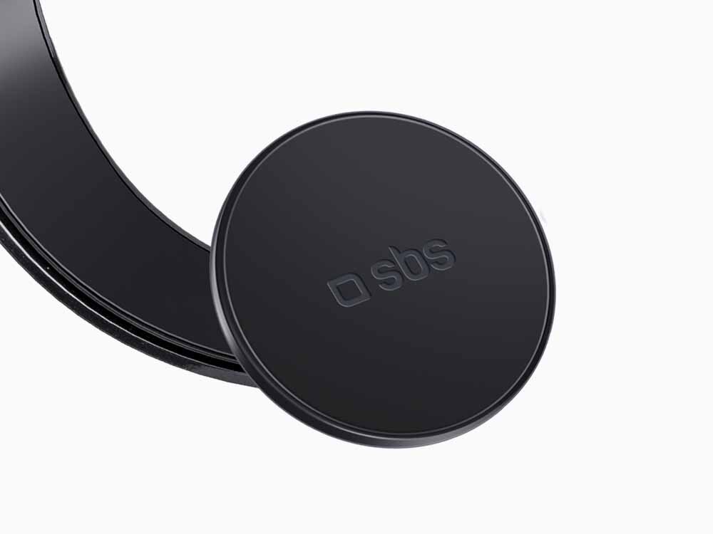 SBS Flexy Magsafe Elastyczne ramię przegub obrotowy pionie, poziomie, czy pod kątem - zblizenie na krążek indukcyjny na białym tle