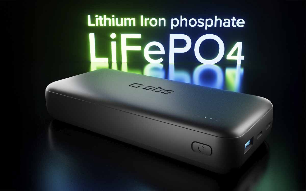 Powerbank SBS Infinity 20000 mAh 10W Bateria LiFePO4 zapewnia bezpieczeństwo w ekstremalnych warunkach.
