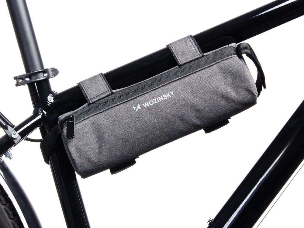 Torba rowerowa WOZINSKY WBB37GRB, miasto, wycieczka, zamek, materiał, Torba rowerowa zamontowana pod ramą roweru.