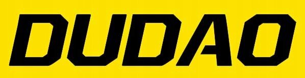Logo z napisem \'DUDAO\' na żółtym tle.
