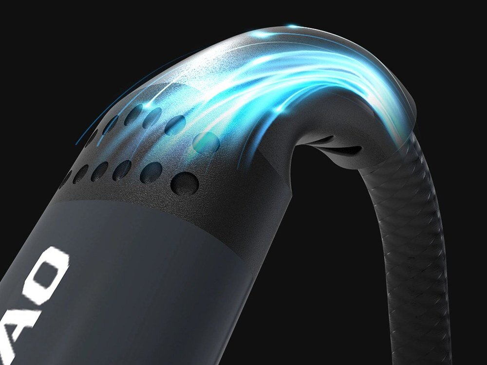 Kabel DUDAO L3CL USB-C i Lightning po obu stronach Długość 2 m smartfona, tabletu lub laptopa  - zbliżenie na wtyczkę odporną na zaginanie