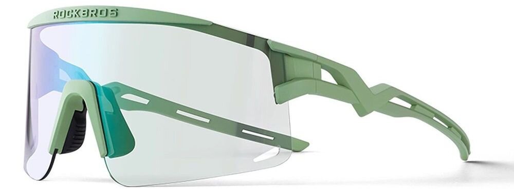 Okulary rowerowe ROCKBROS 8386824303599 Przezroczysto-czarny, Fotochrom, adaptacja, światło, komfort, okulary sportowe z szeroką soczewką