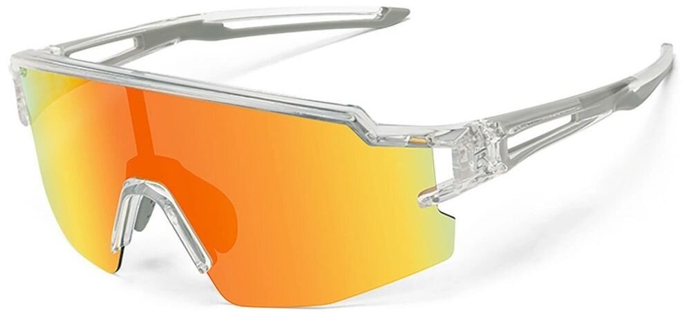 Okulary rowerowe ROCKBROS 8386824303698 Szary, TR90, lekkość, elastyczność, wygoda, Białe okulary w czarne kropki z niebieską soczewką