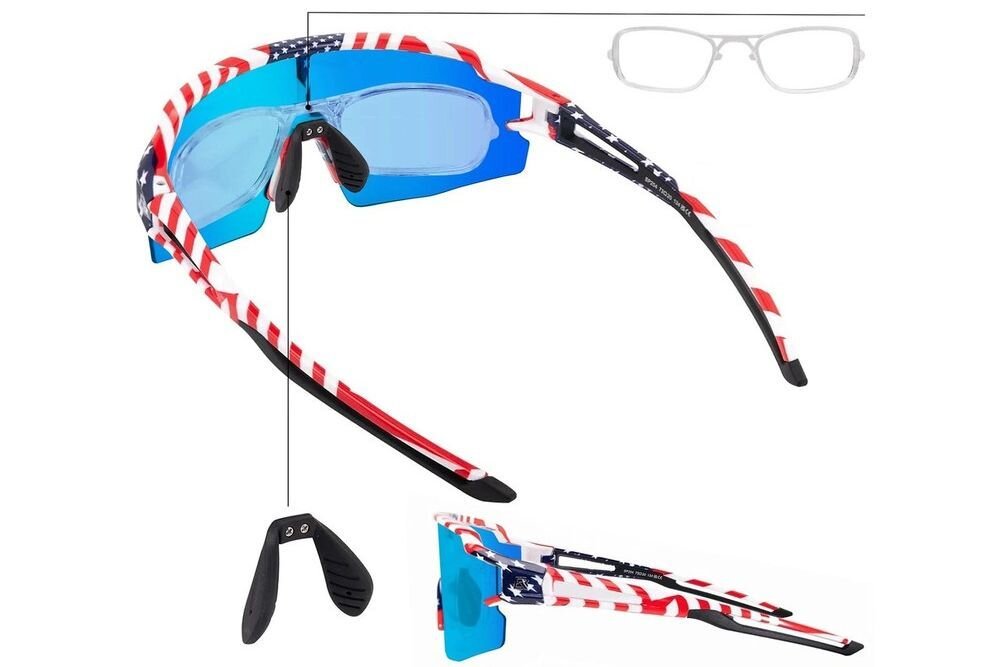 Okulary rowerowe ROCKBROS 8386824303766 Biały, Korekcja, wkładka, wygoda, funkcjonalność, Okulary sportowe z wkładką na szkła korekcyjne.
