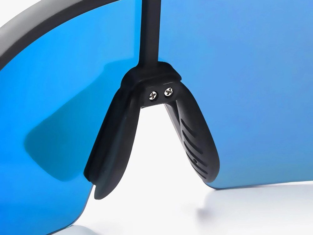 Okulary rowerowe ROCKBROS 8386824303803 Czarno-niebieski, TR, lekkość, elastyczność, dopasowanie, Okulary sportowe z wkładką na szkła korekcyjne.