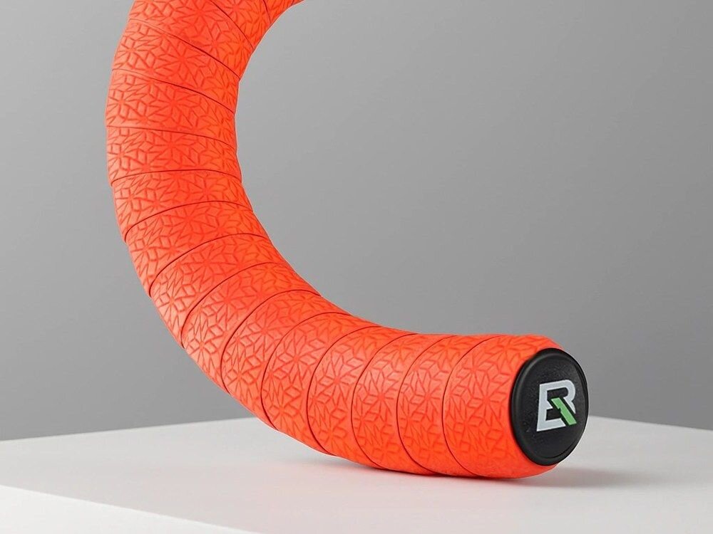 Owijka ROCKBROS 8386824307603 Pomarańczowy, pomarańczowy, design, styl, wykończenie, owijka nawinięta na kierownicę roweru.