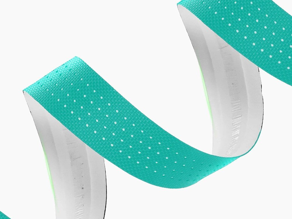 Owijka ROCKBROS 8386824307658 Zielony, Czerń, design, styl, wykończenie, Owijka w kształcie spirali na białym tle