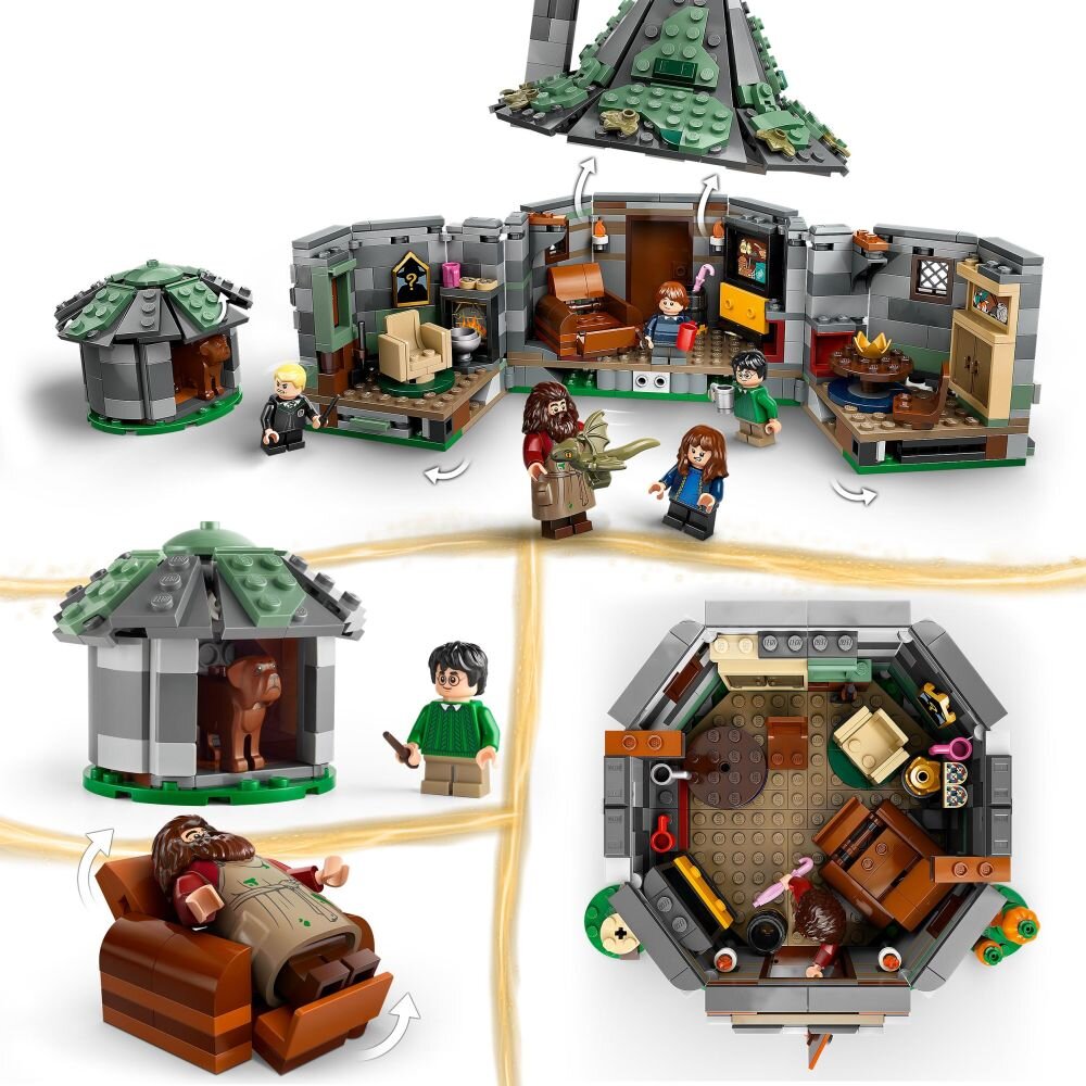 LEGO 76428 Harry Potter Chatka Hagrida Niespodziewana wizyta domek