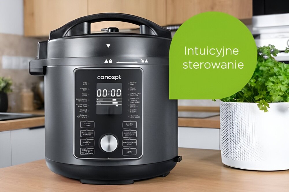Multicooker CONCEPT CK8000 z funkcją Air Fryer dotykowy panel sterowania, łatwa obsługa, podtrzymywanie ciepła
