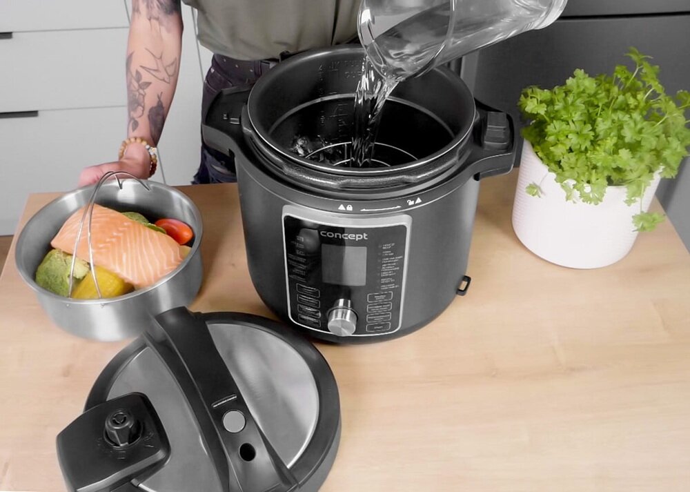Multicooker CONCEPT CK8000 z funkcją Air Fryer gotowanie na parze, bez tłuszczu
