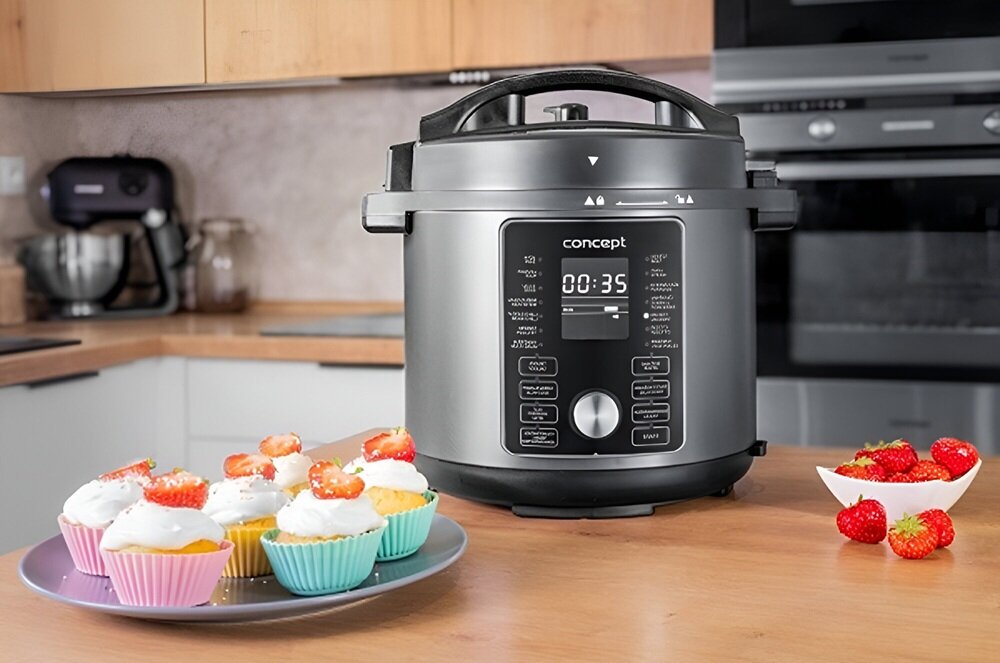 Multicooker CONCEPT CK8000 z funkcją Air Fryer program pieczenia, ciasta, desery