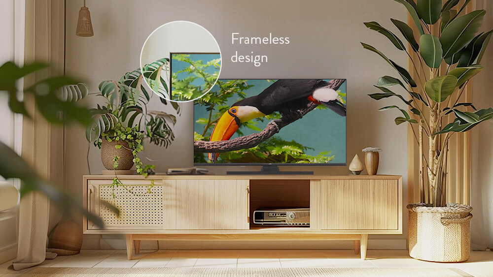 Telewizor JVC LT-32VQF550D - Bezramkowy ekran, telewizor na komodzie, kadr ramki telewizora