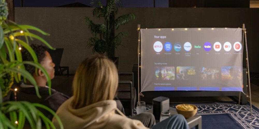 Ekran XGIMI Portable Outdoor Screen 70 cali łatwa pielęgnacja tkaniny, osoby owybierające film do oglądania na ekrani projekcyjnym