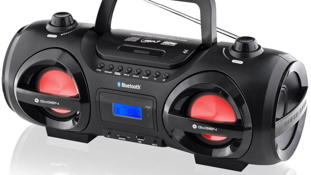 Radioodtwarzacz GOGEN CDM425SUBT Boombox - podświetlenie