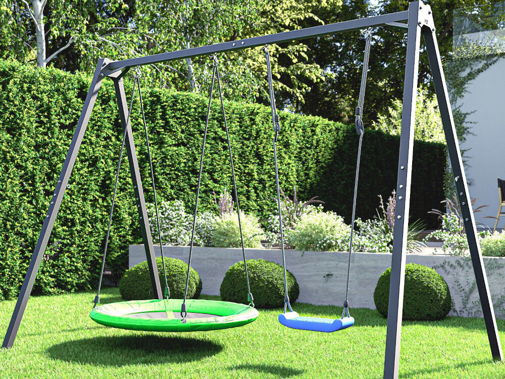 Huśtawka ogrodowa MARBO SPORT MO-002 obciążenie zawieszki akcesoria