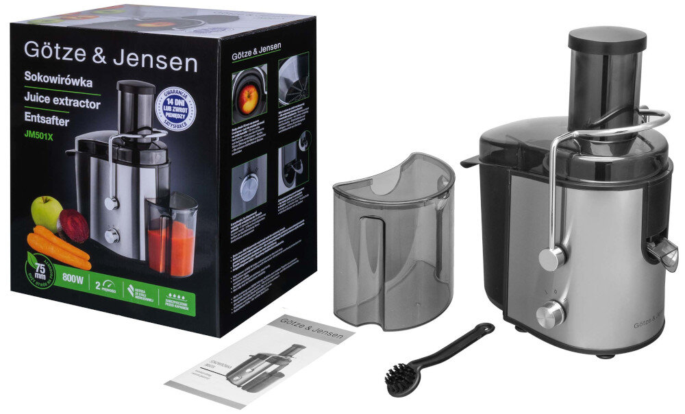 Sokowirówka GÖTZE & JENSEN JM501X zawartosc opakowania