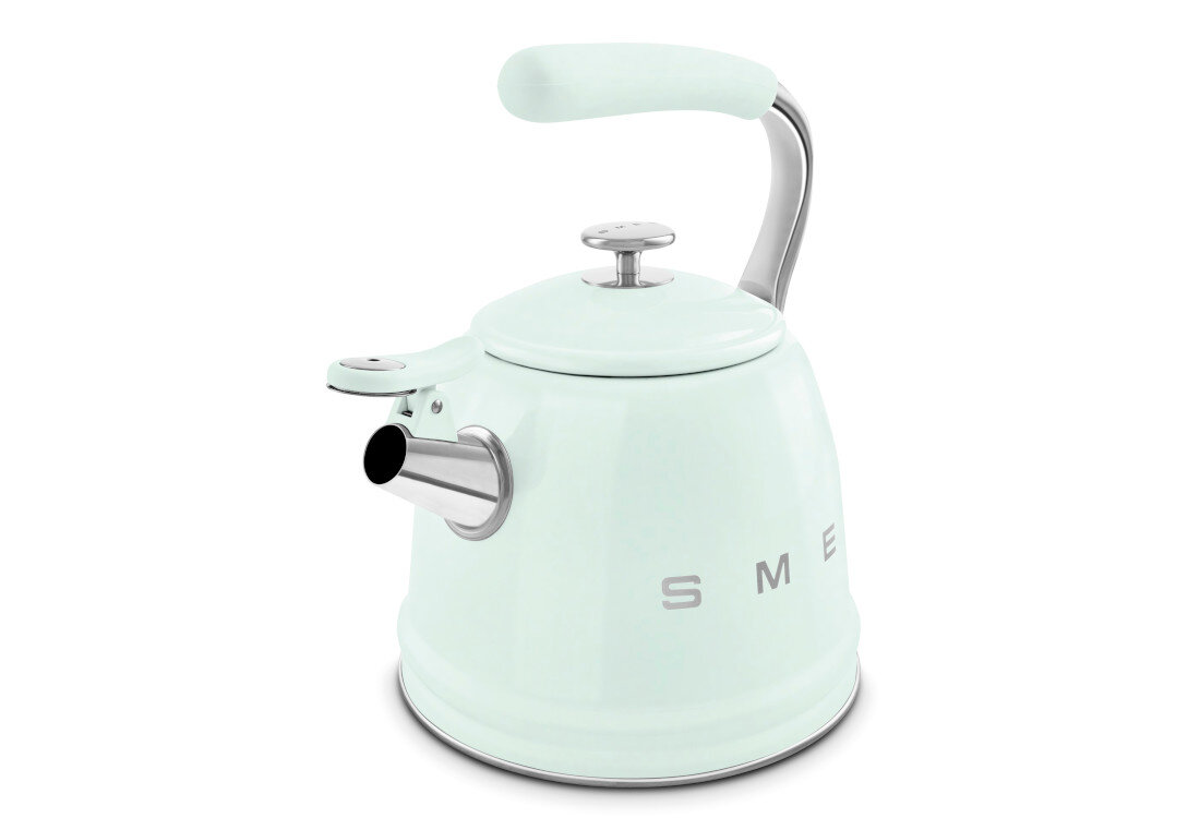 Czajnik SMEG WKF01PG Zielony Bezpieczny uchwyt w dłoni Ergonomiczny uchwyt Silikonowa powłoka antypoślizgowa kontrola