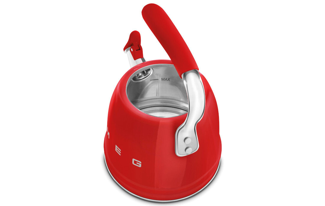 Czajnik SMEG WKF01RD Czerwony Szybkie i wygodne napełnianie Zdejmowana pokrywka