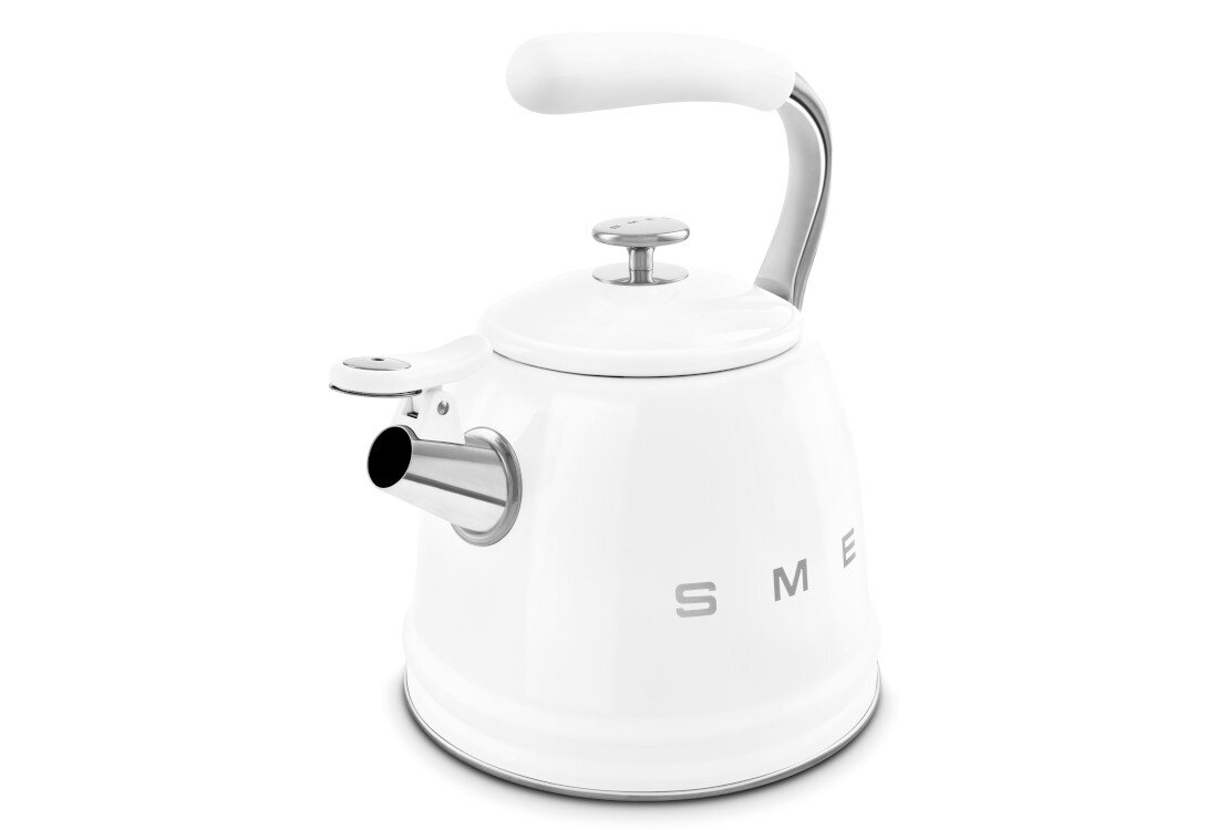 Czajnik SMEG WKF01WH Biały Bezpieczny uchwyt w dłoni Ergonomiczny uchwyt Silikonowa powłoka antypoślizgowa kontrola
