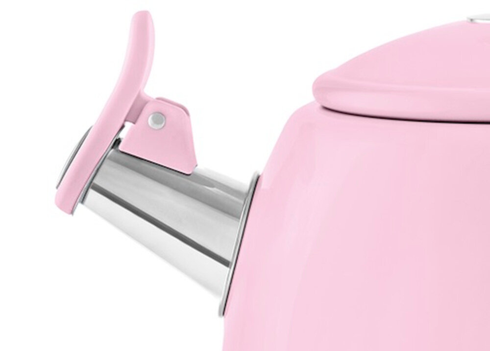 Czajnik SMEG WKF01PK Różowy  Kontrola gotowania wody Jednotonowy gwizdek informacja