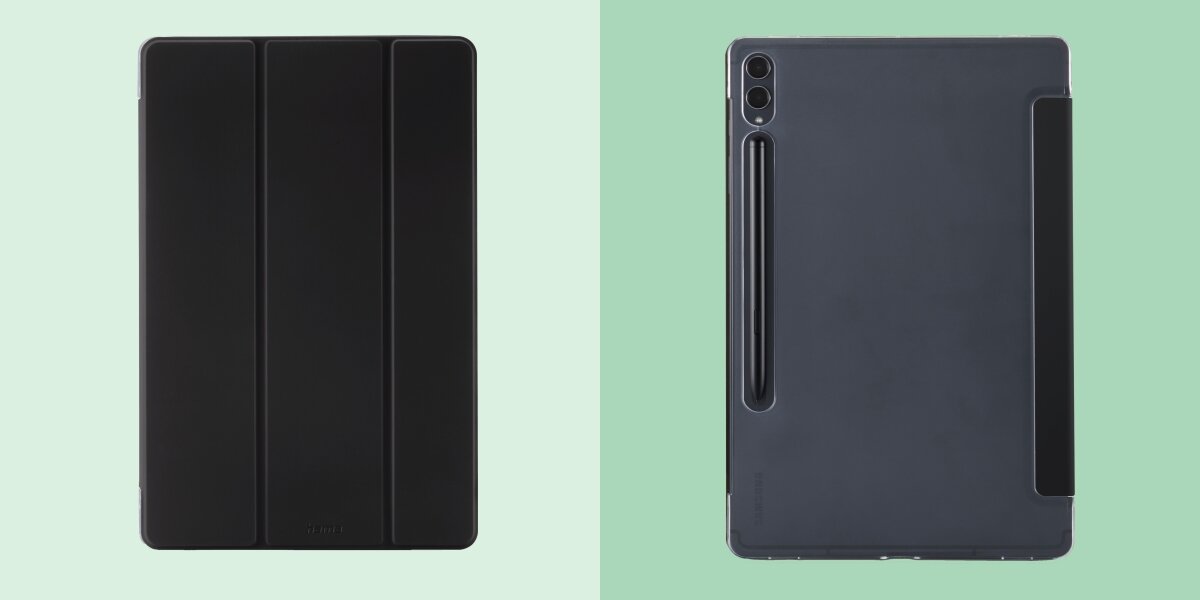 Etui na Galaxy Tab S10 Ultra HAMA Fold Clear Czarny Funkcjonalna ochrona tabletu
