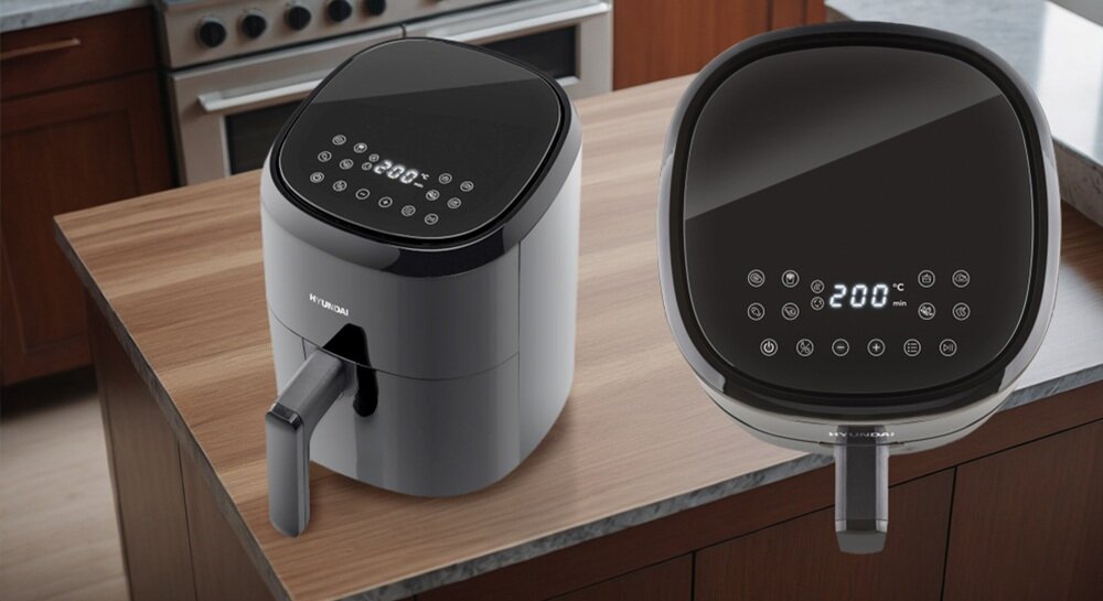 Air Fryer Frytkownica beztłuszczowa HYUNDAI AF220 8 programów pracy, czytelny wyświetlacz LED, prosta obsługa