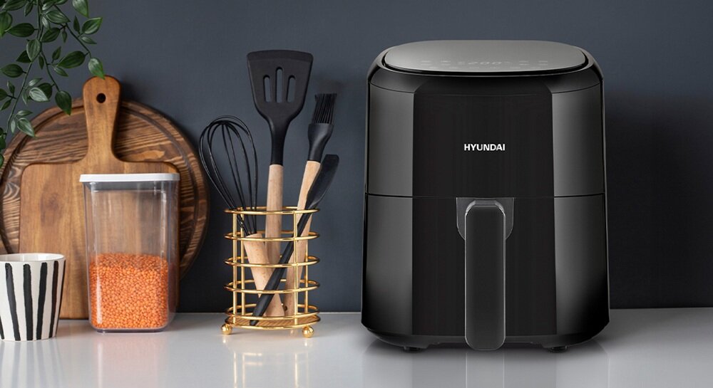 Air Fryer Frytkownica beztłuszczowa HYUNDAI AF220 nieprzywierająca misa, ółatwiejsze czyszczenie, sygnał dźwiękowy
