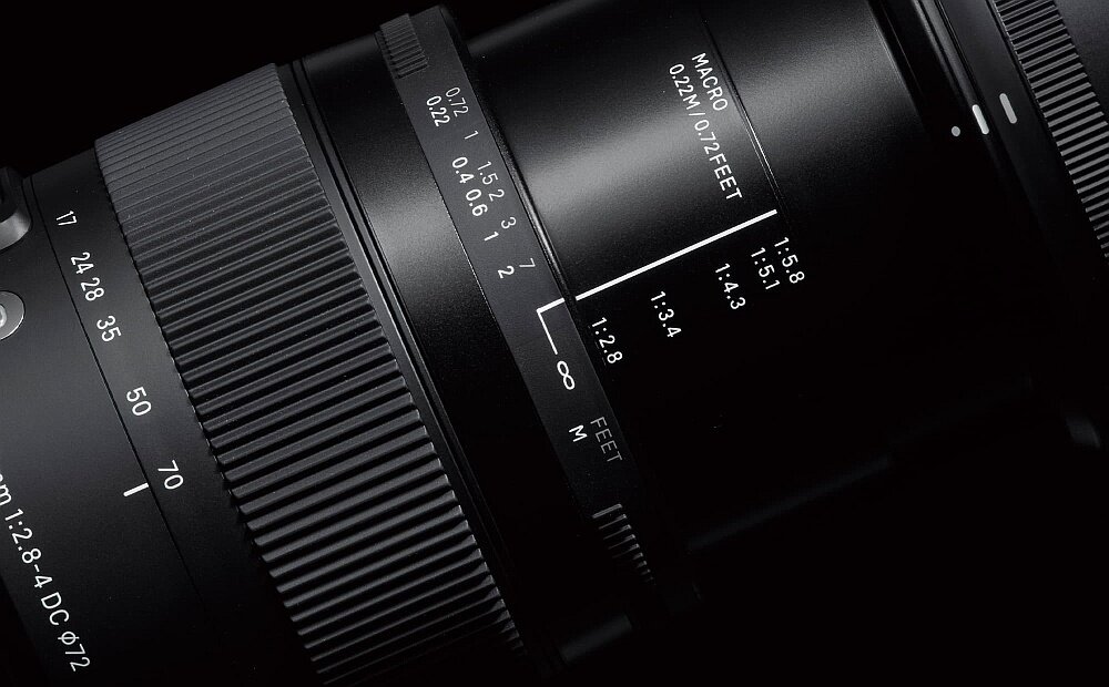 Obiektyw SIGMA Digital C 17-70/2.8-4 DC Macro OS HSM  mocowanie przysłona zdjęcia 