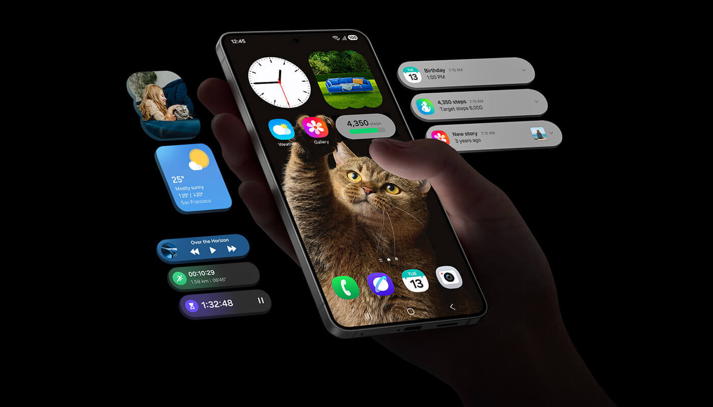 Wygodniejsza obsługa i łatwiejsza personalizacja ekranu głównego to zasługa odświeżonego systemu One UI 7 dla Galaxy S25 Edge. Wygodniejsza obsługa i łatwiejsza personalizacja ekranu głównego to zasługa odświeżonego systemu One UI 7 dla Galaxy S25 Edge.